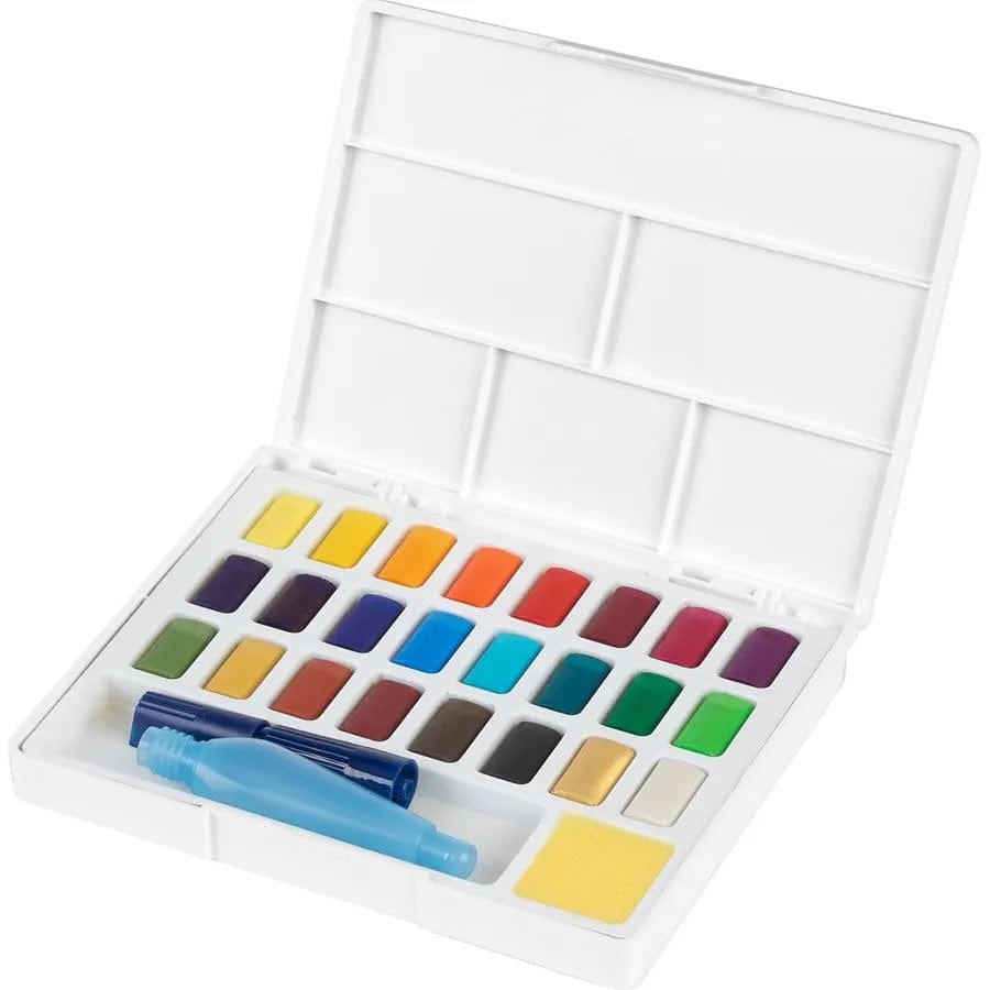 Faber-Castell FC Goldfaber sæt 24 stk. Watercolors incl. water brush