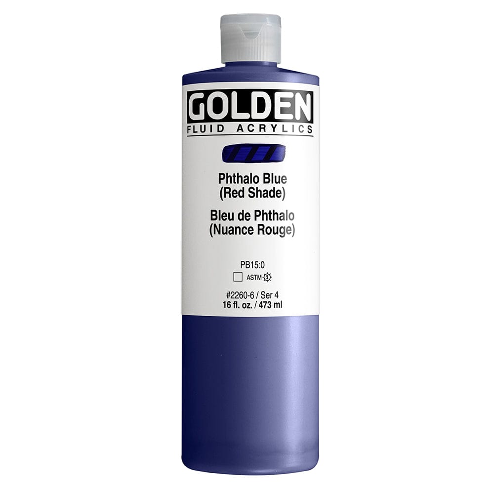 Golden Fluid 473ml Phthalo Blue (Red Shade)