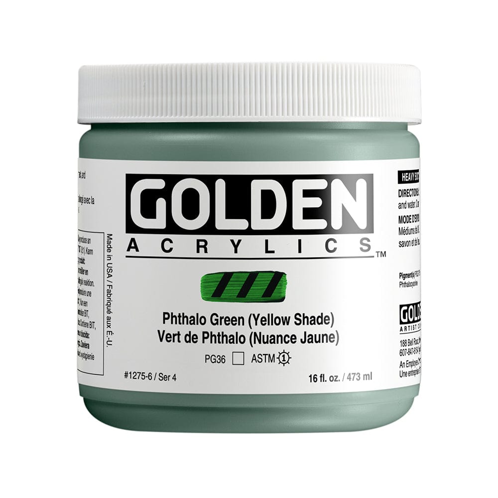 Golden Heavy Body 473ml Phthalo Green (Yellow Shade)