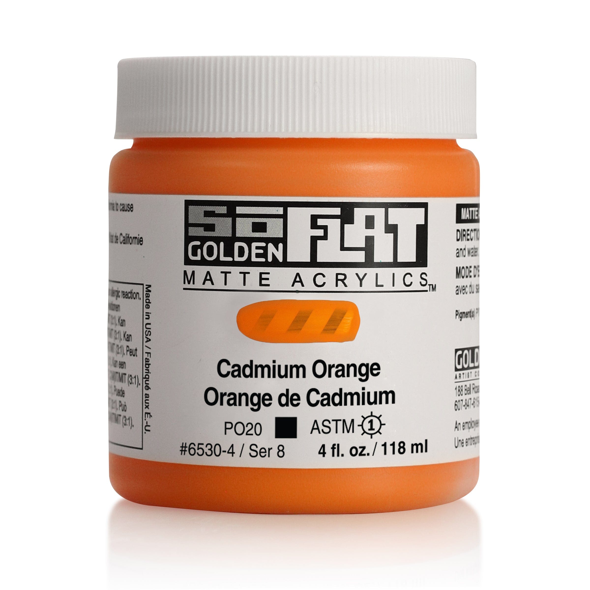 Golden SoFlat 118 ml Cadmium Orange