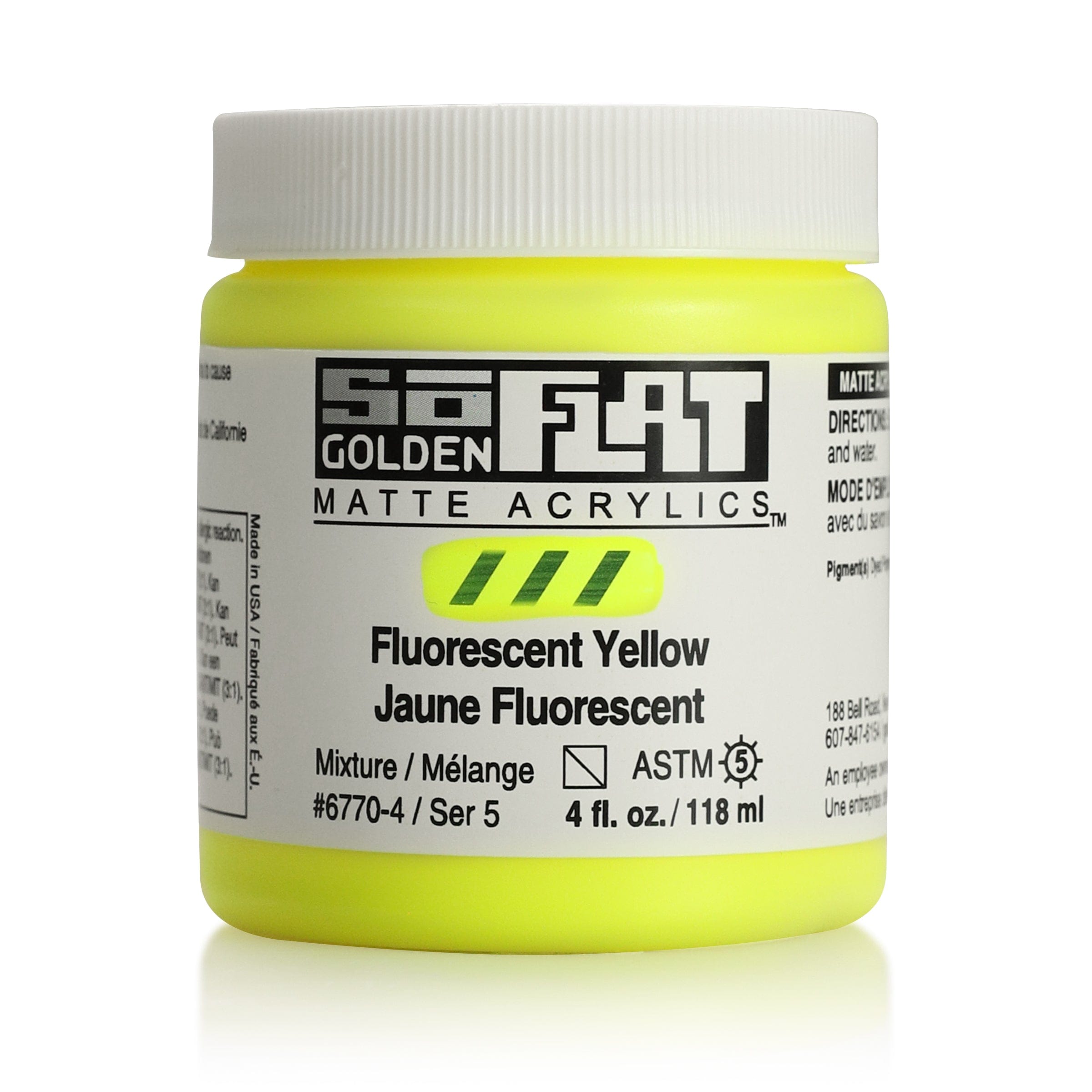 Golden SoFlat 118 ml Fluorescent Yellow