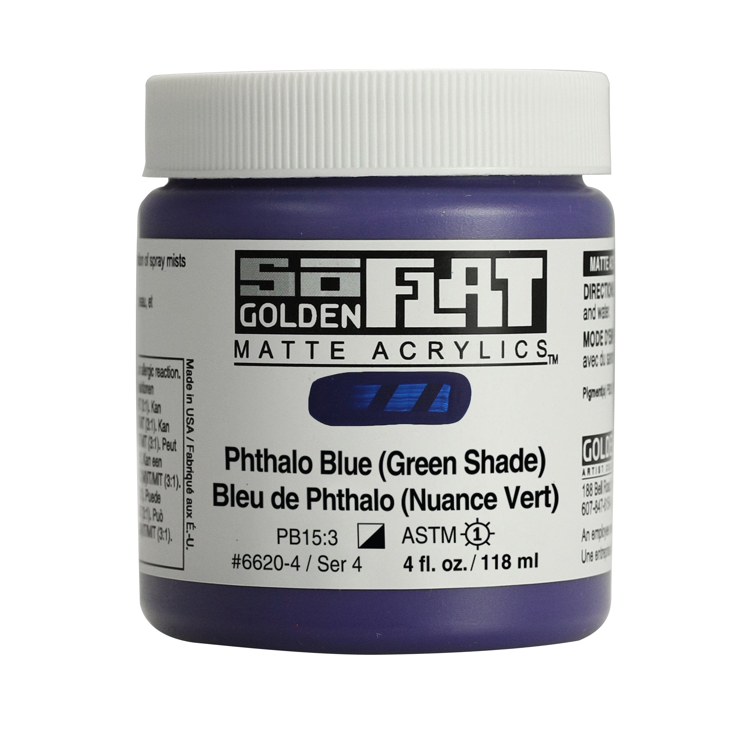 Golden SoFlat 118 ml Phthalo Blue (Green Shade)