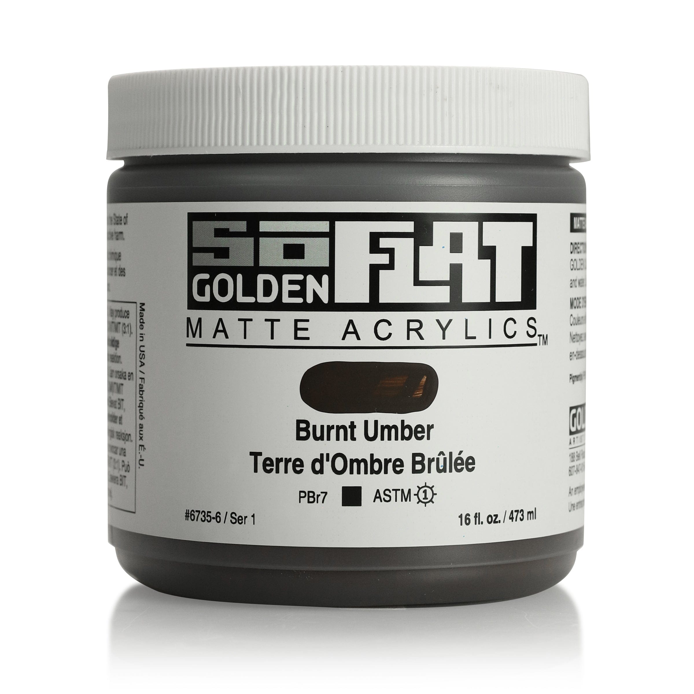 Golden SoFlat 473 ml Burnt Umber