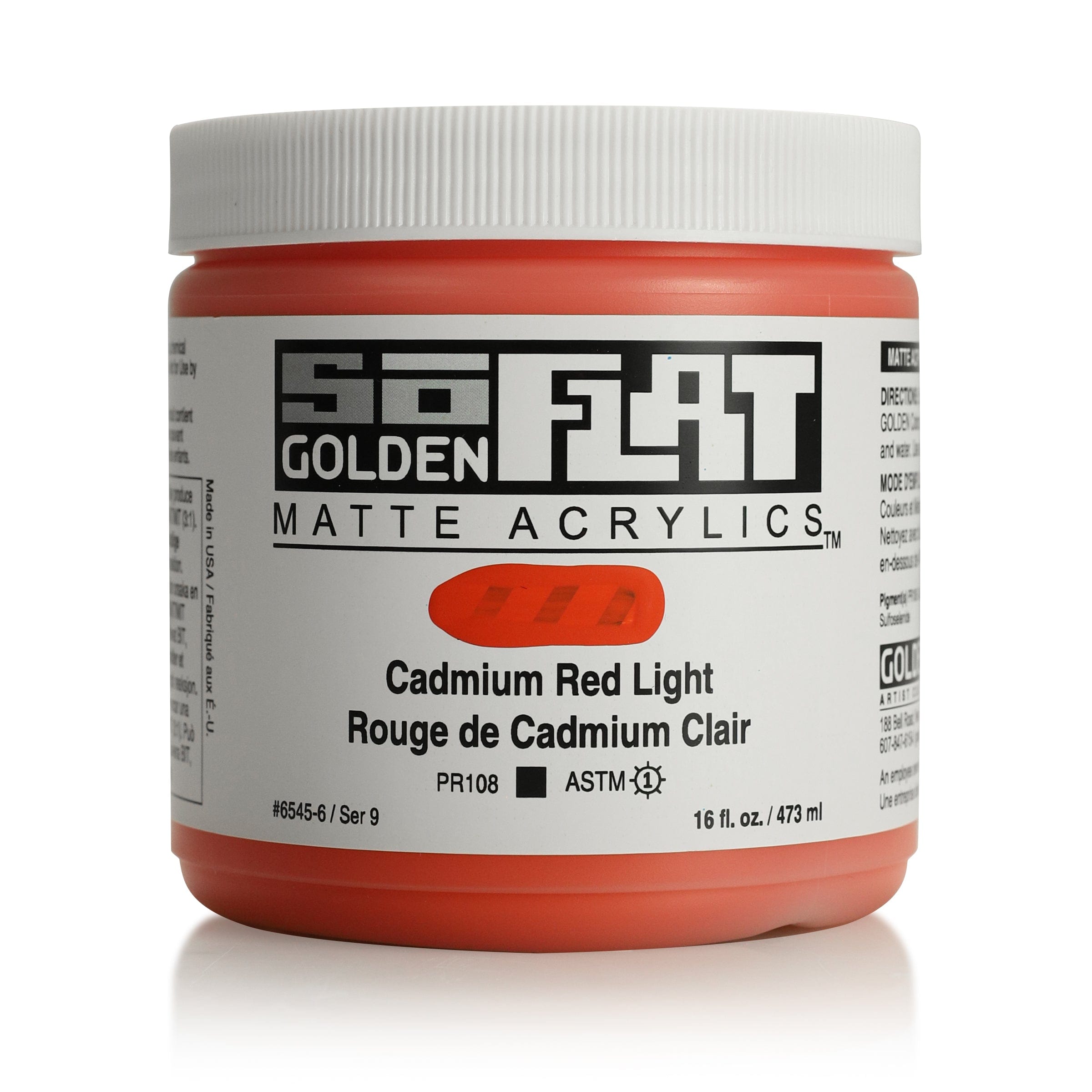 Golden SoFlat 473 ml Cadmium Red Light