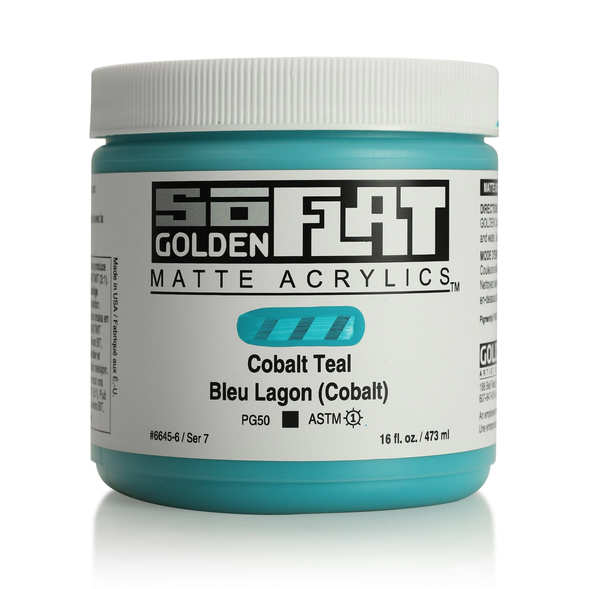Golden SoFlat 473 ml Cobalt Teal