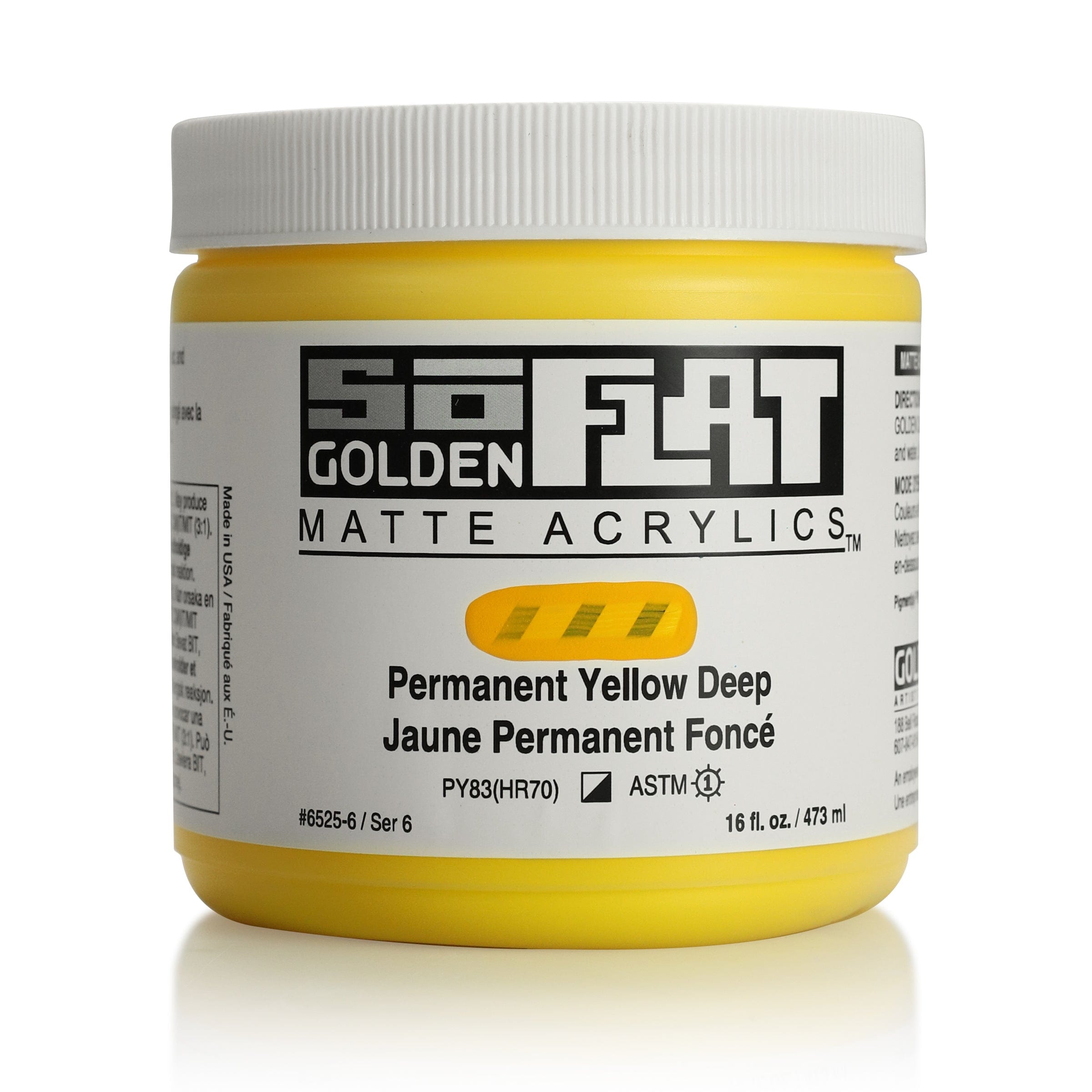 Golden SoFlat 473 ml Permanent Yellow Deep