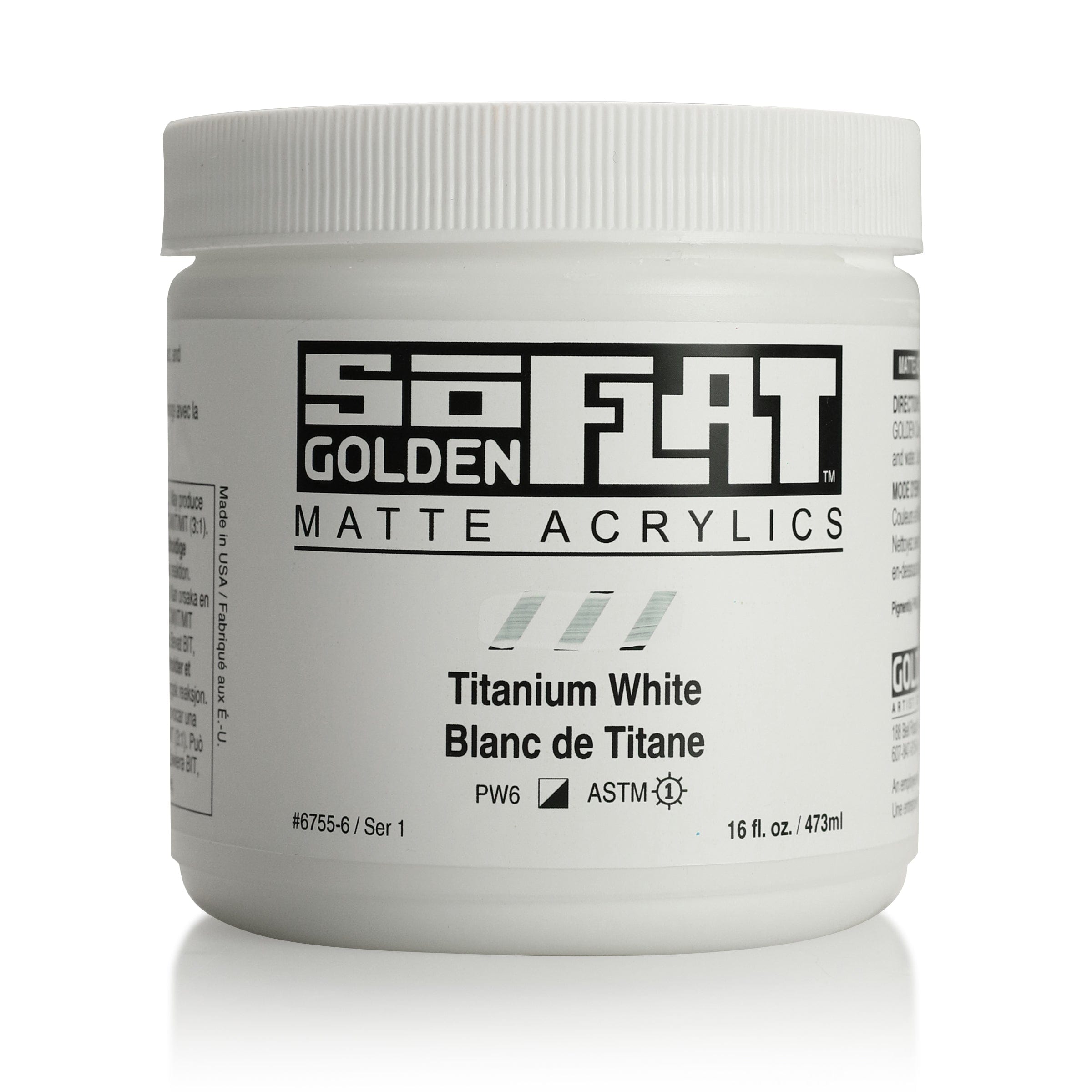 Golden SoFlat 473 ml Titanium White