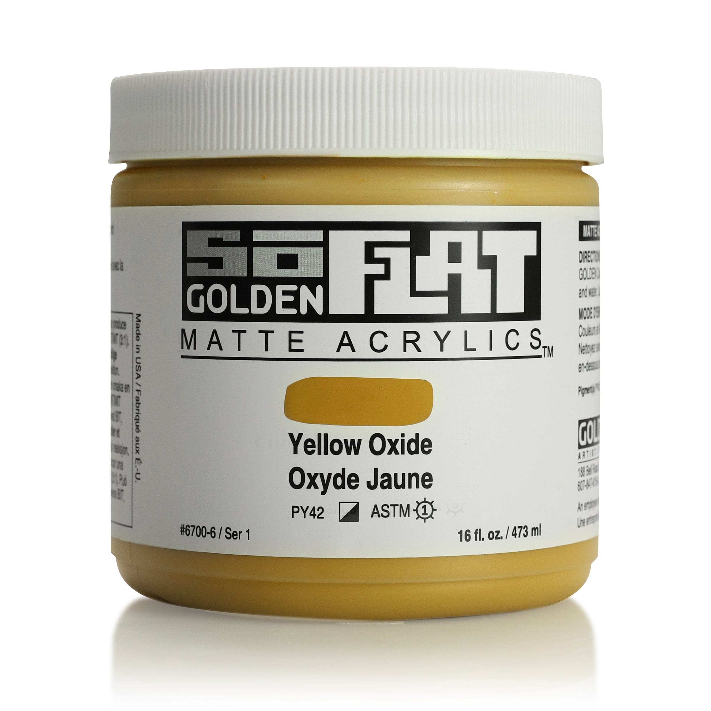 Golden SoFlat 473 ml Yellow Oxide