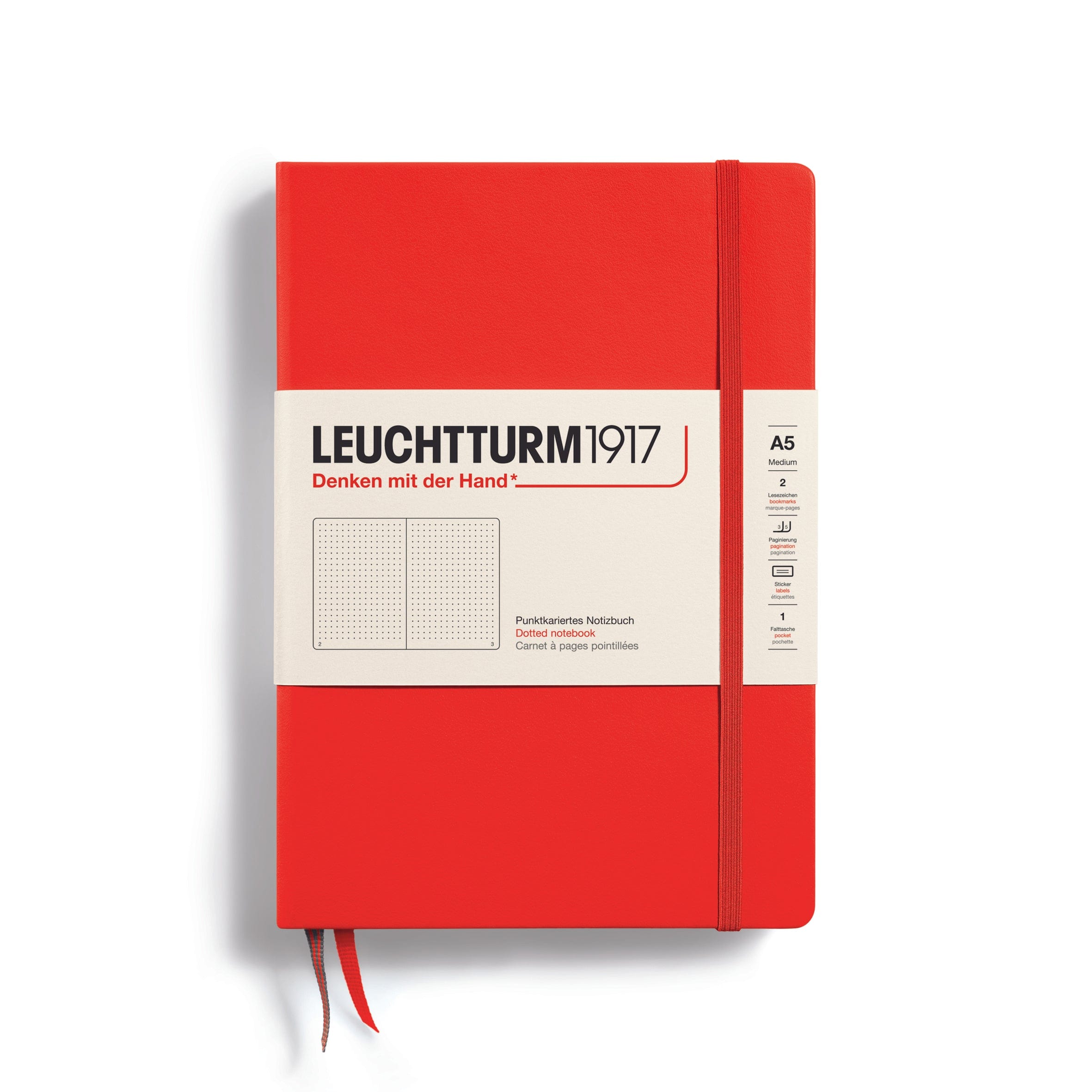 Leuchtturm 1917 Notesbog Leuchtturm1917 Notesbog Hardcover A5 249s Prikket Lobster