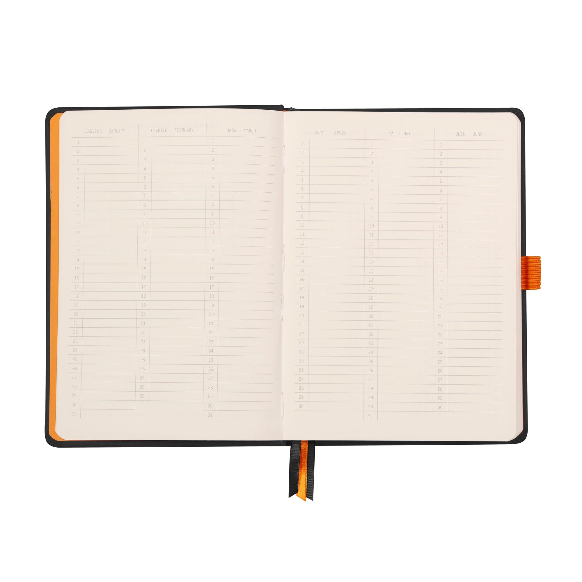 Rhodia Notesbog Rhodiarama hardcover Goalbook BLACK A5 - Ivory