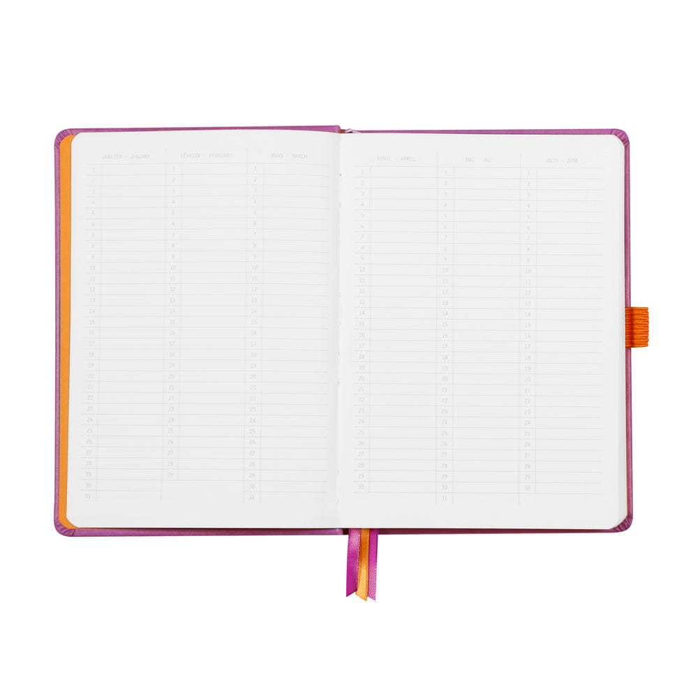 Rhodia Rhodiarama hardcover Goalbook LILAC A5 - White