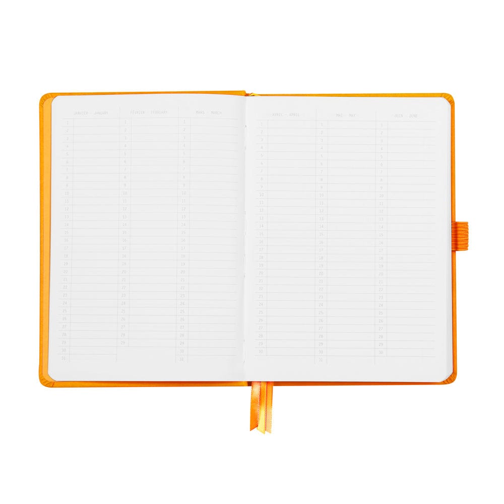 Rhodia Rhodiarama hardcover Goalbook ORANGE A5 - White