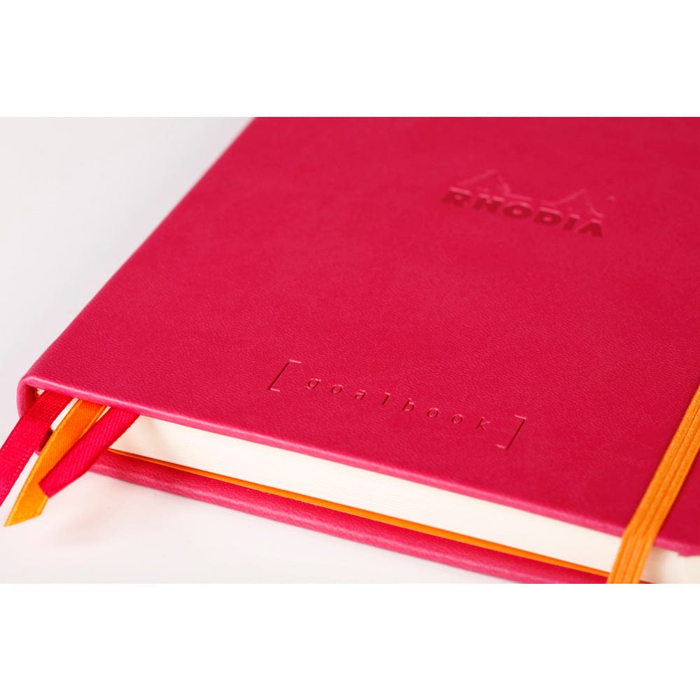 Rhodia Rhodiarama hardcover Goalbook RASPBERRY A5 - Ivory