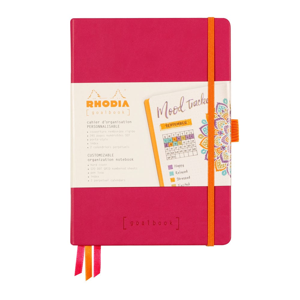 Rhodia Rhodiarama hardcover Goalbook RASPBERRY A5 - Ivory