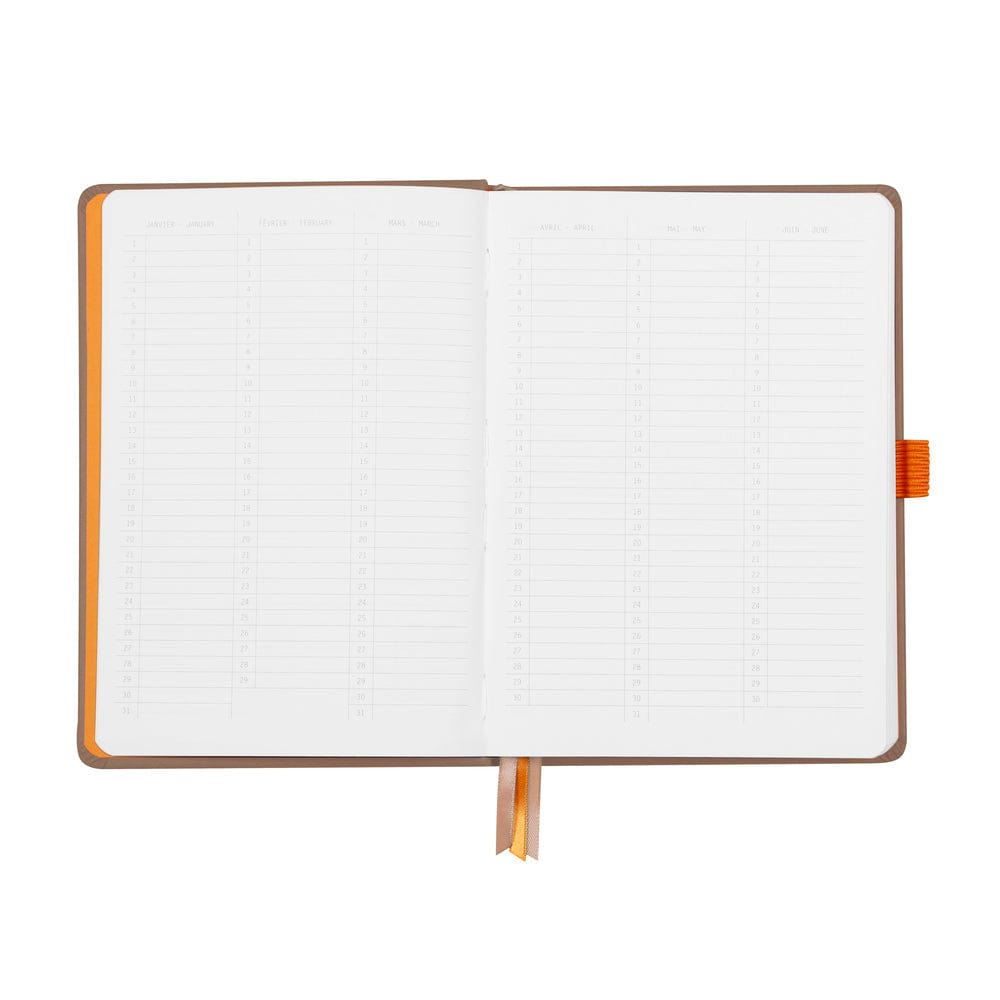 Rhodia Rhodiarama hardcover Goalbook TAUPE A5 - White