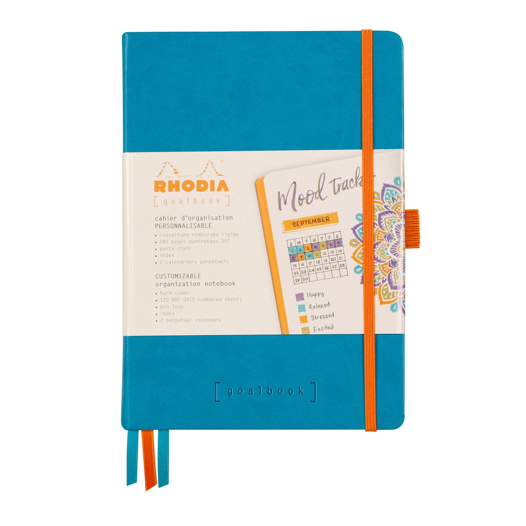 Rhodia Rhodiarama hardcover Goalbook TURQUOISE A5 - Ivory