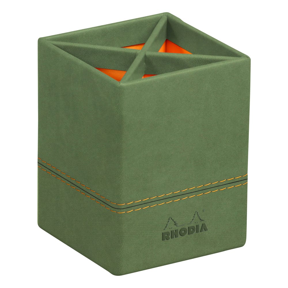 Rhodia Rhodiarama pencil holder SAGE 8x8x11cm