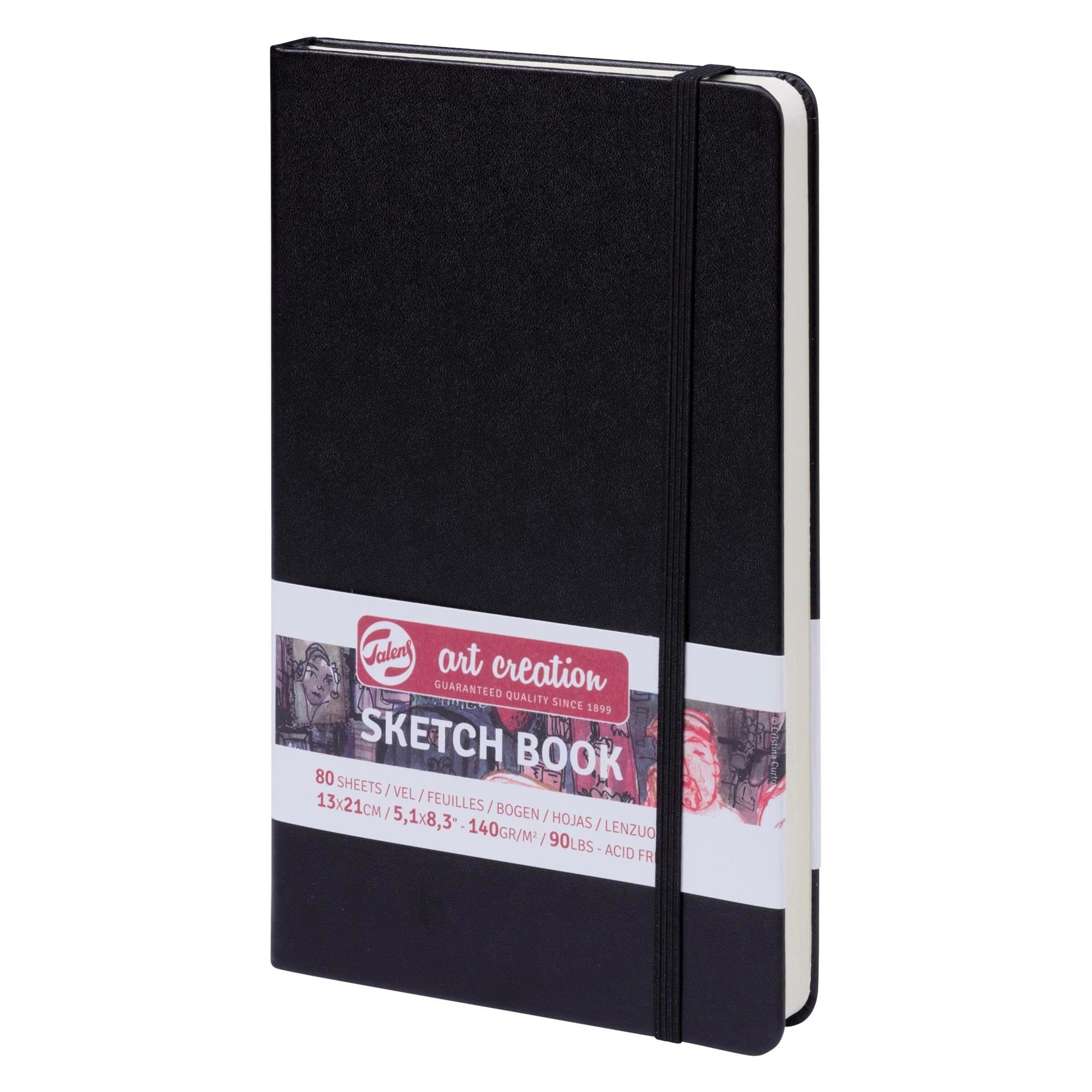 Royal Talens Sketch Book Talens Book BLACK 13X21 140G#