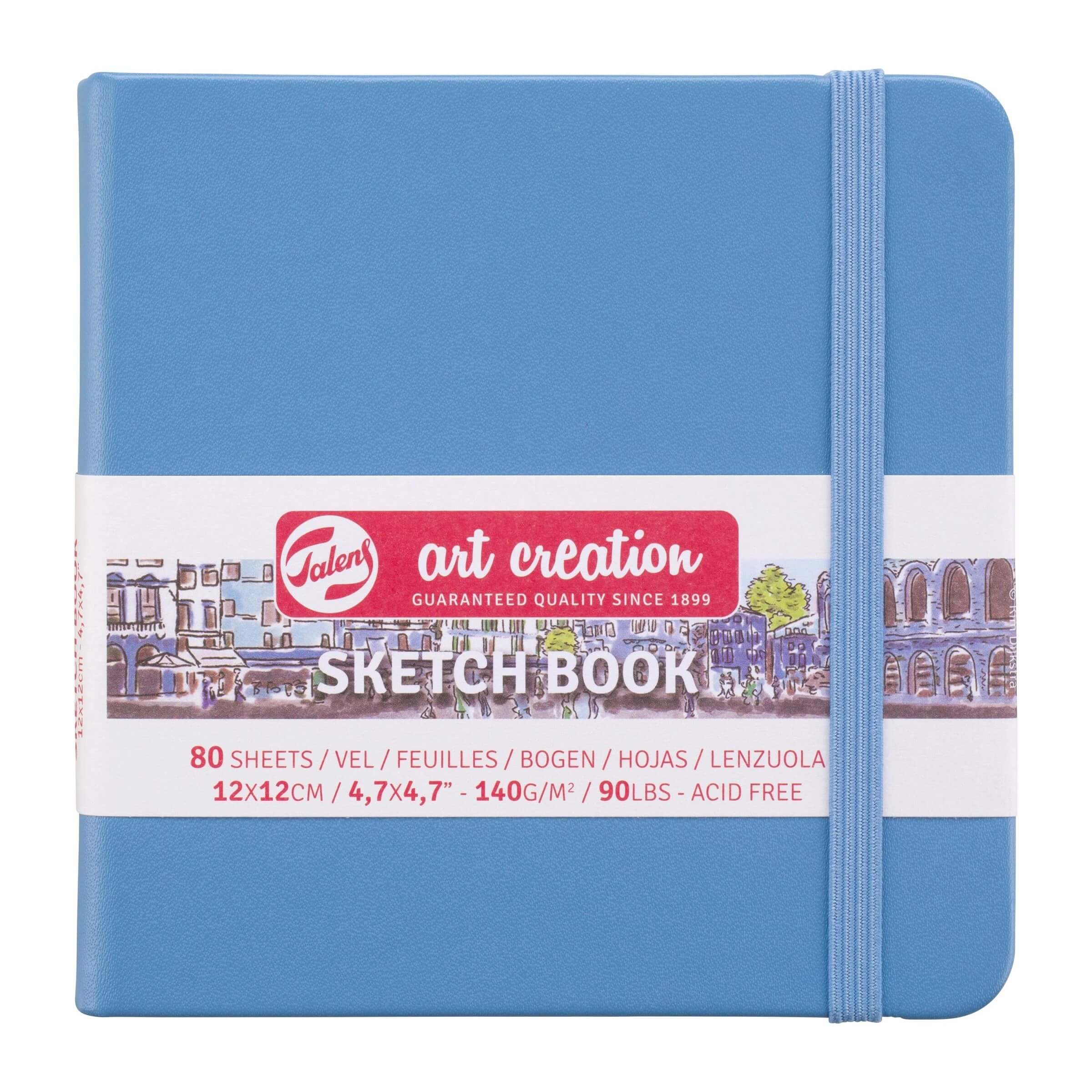 Royal Talens Sketch Book Talens Book L.BLUE 12X12 140G#