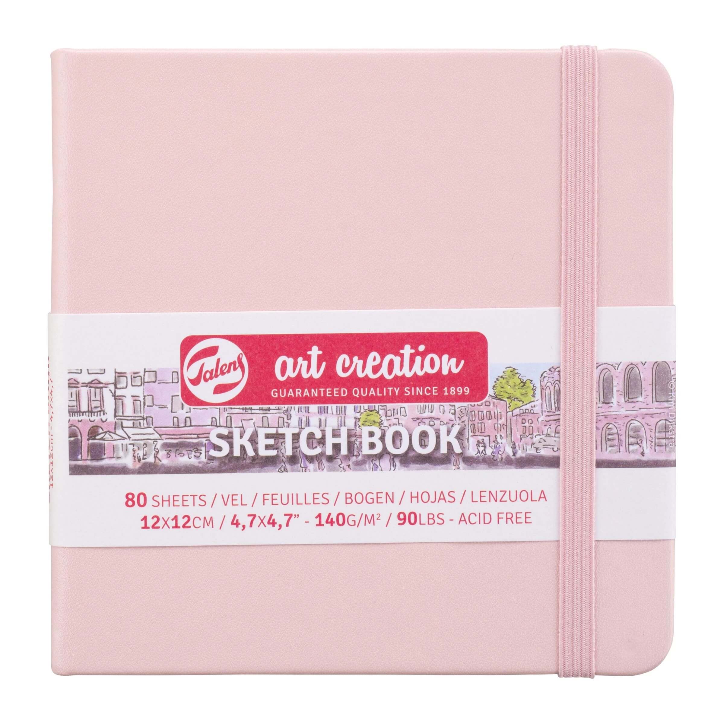 Royal Talens Sketch Book Talens Book P.PINK 12X12 140G#