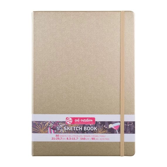 Royal Talens Sketch Book Talens Book W.GOLD 21X30 140G#