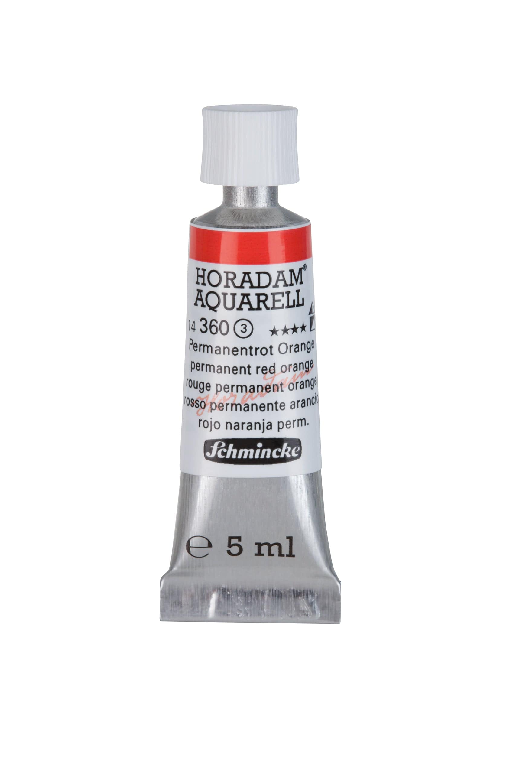 Schmincke Akvarelmaling 5ml Permanent Red Orange