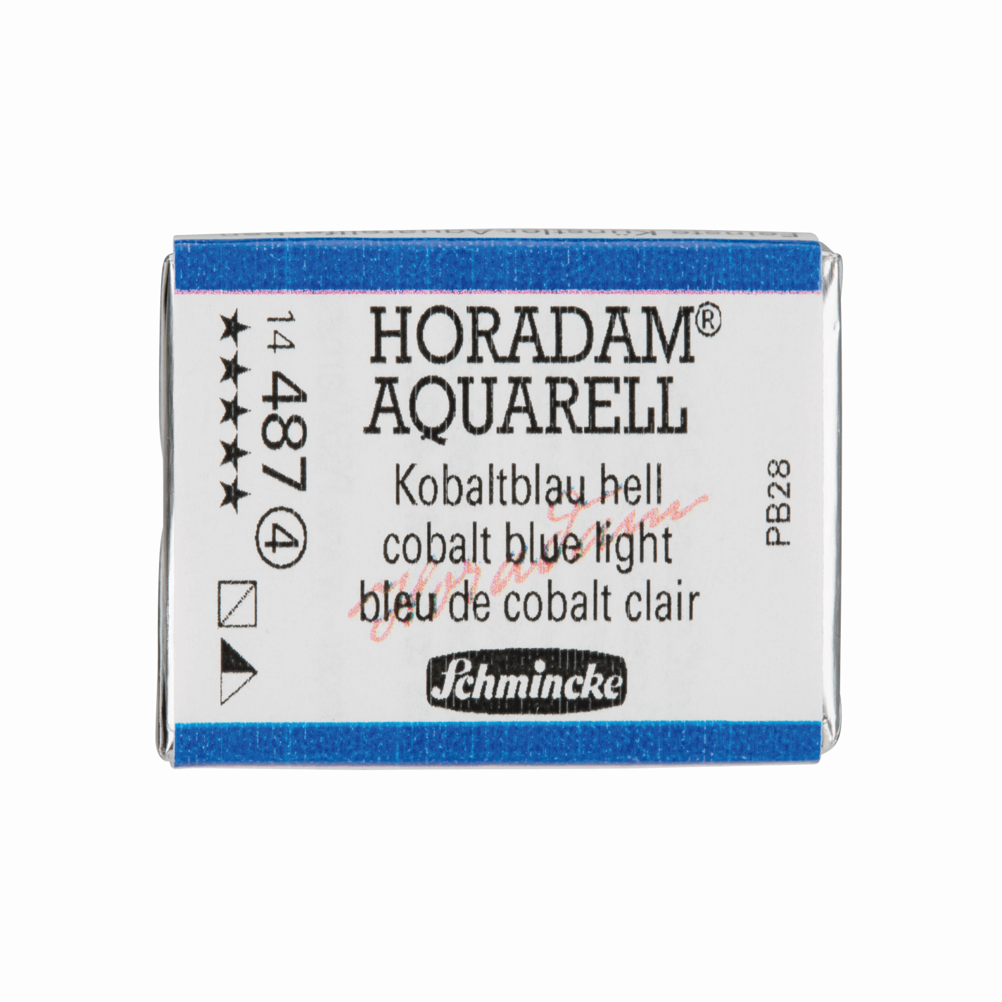 Schmincke Horadam Aquarell pans 1/1 pan Cobalt Blue Light