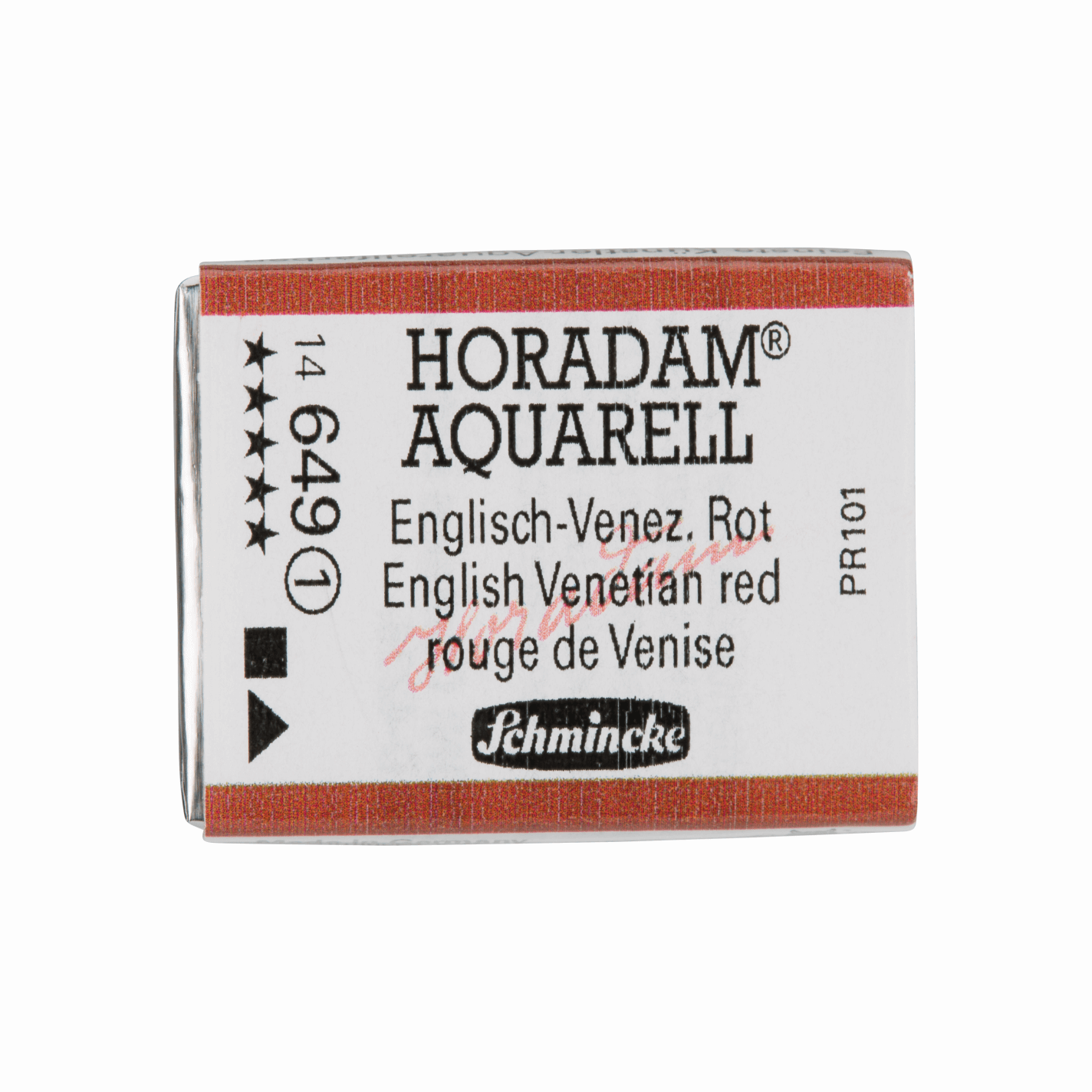 Schmincke Horadam Aquarell pans 1/1 pan English Venetian Red