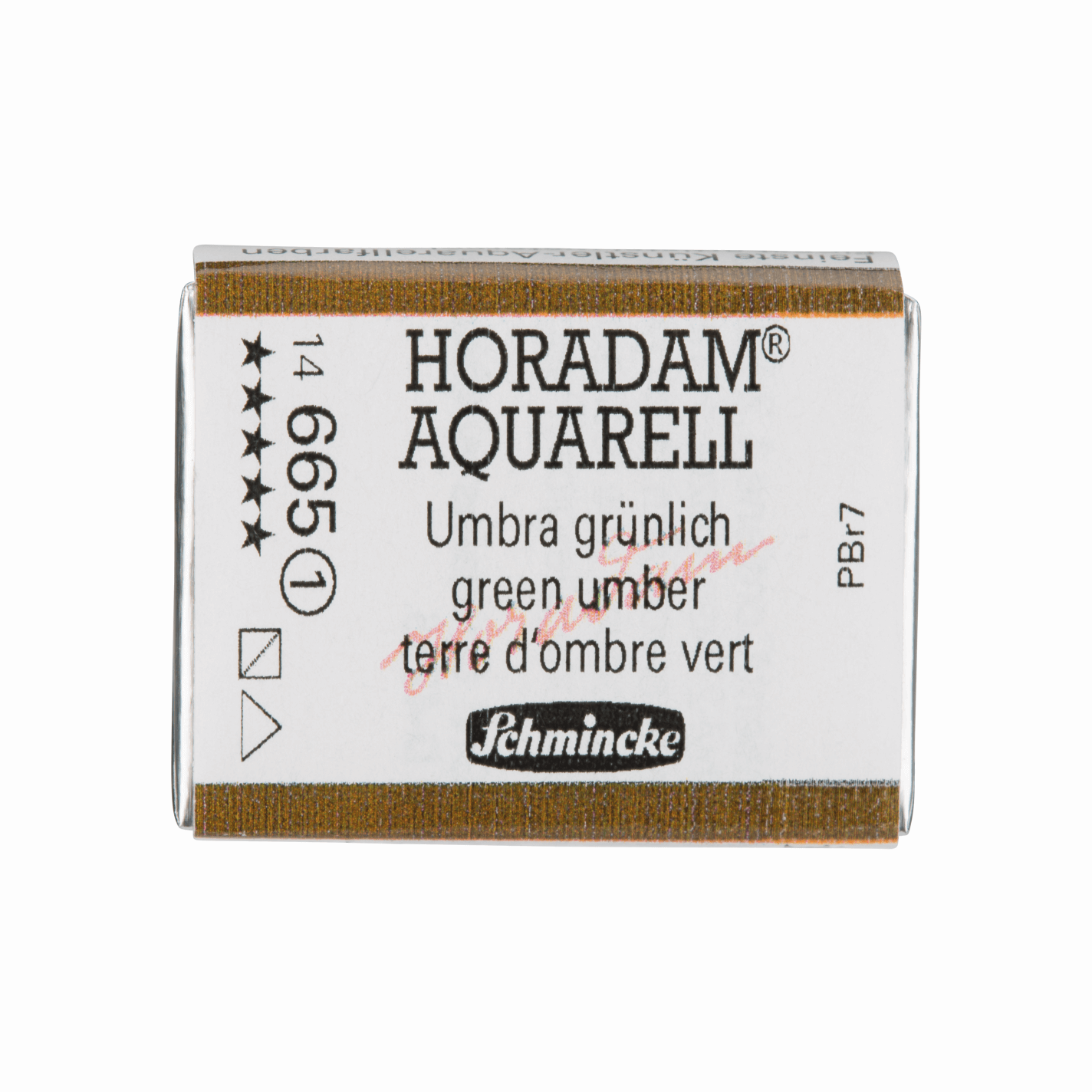 Schmincke Horadam Aquarell pans 1/1 pan Green Umber