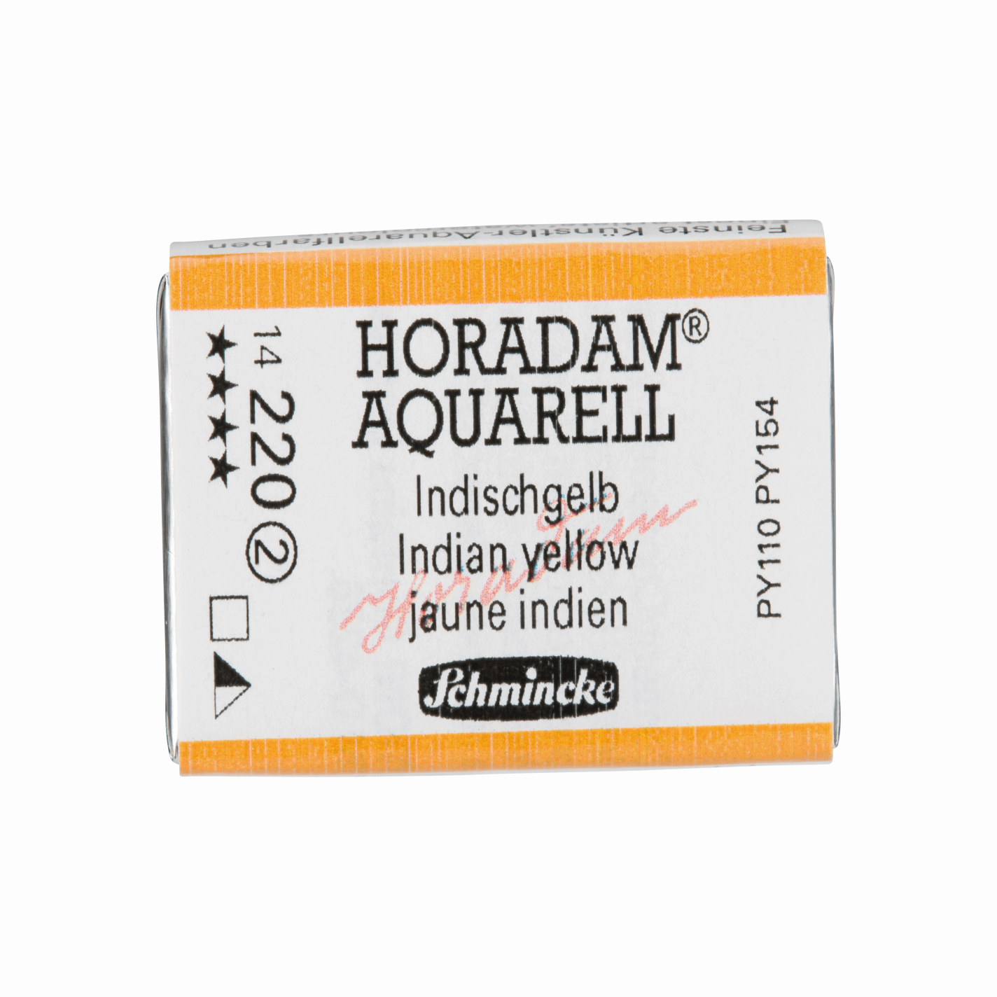 Schmincke Horadam Aquarell pans 1/1 pan Indian Yellow