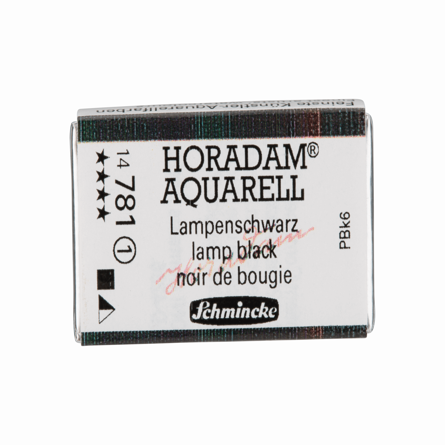 Schmincke Horadam Aquarell pans 1/1 pan Lamp Black