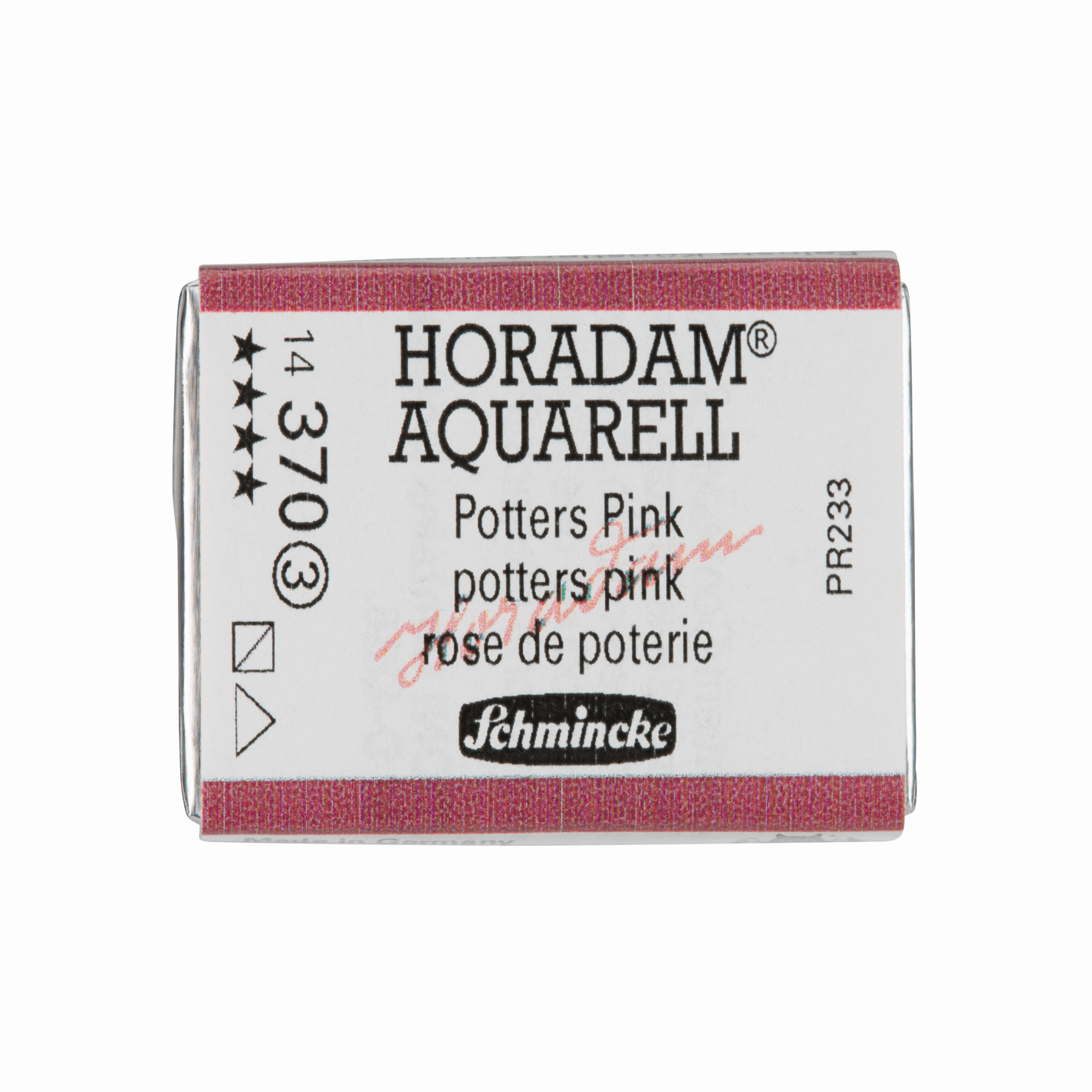 Schmincke Horadam Aquarell pans 1/1 pan Potters Pink