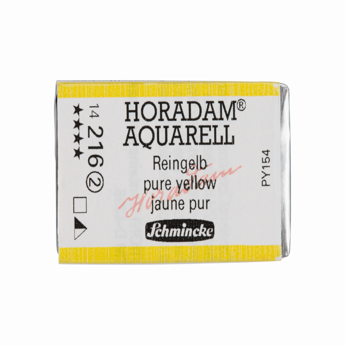 Schmincke Horadam Aquarell pans 1/1 pan Pure Yellow