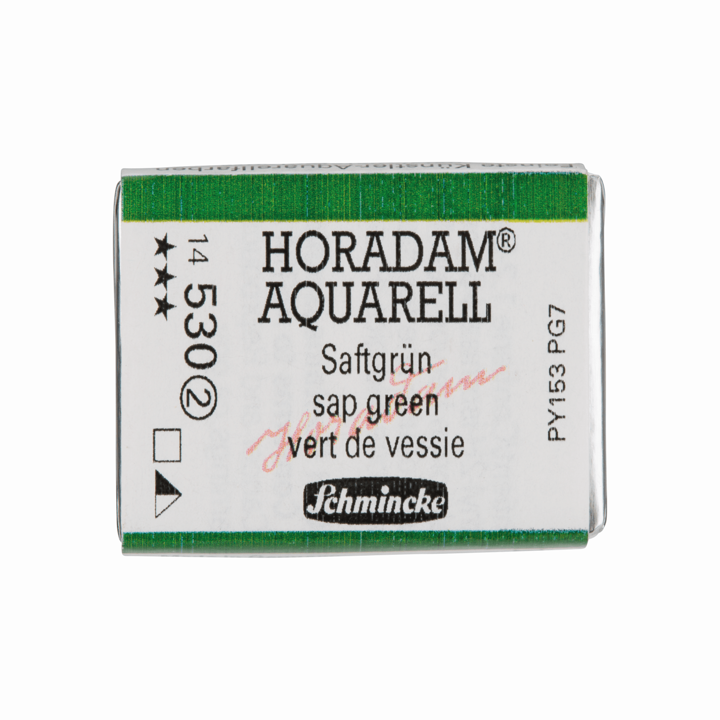 Schmincke Horadam Aquarell pans 1/1 pan Sap Green