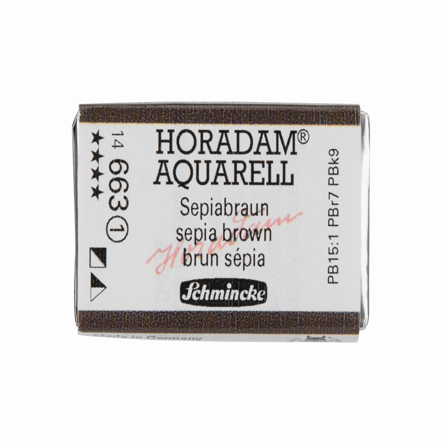 Schmincke Horadam Aquarell pans 1/1 pan Sepia Brown