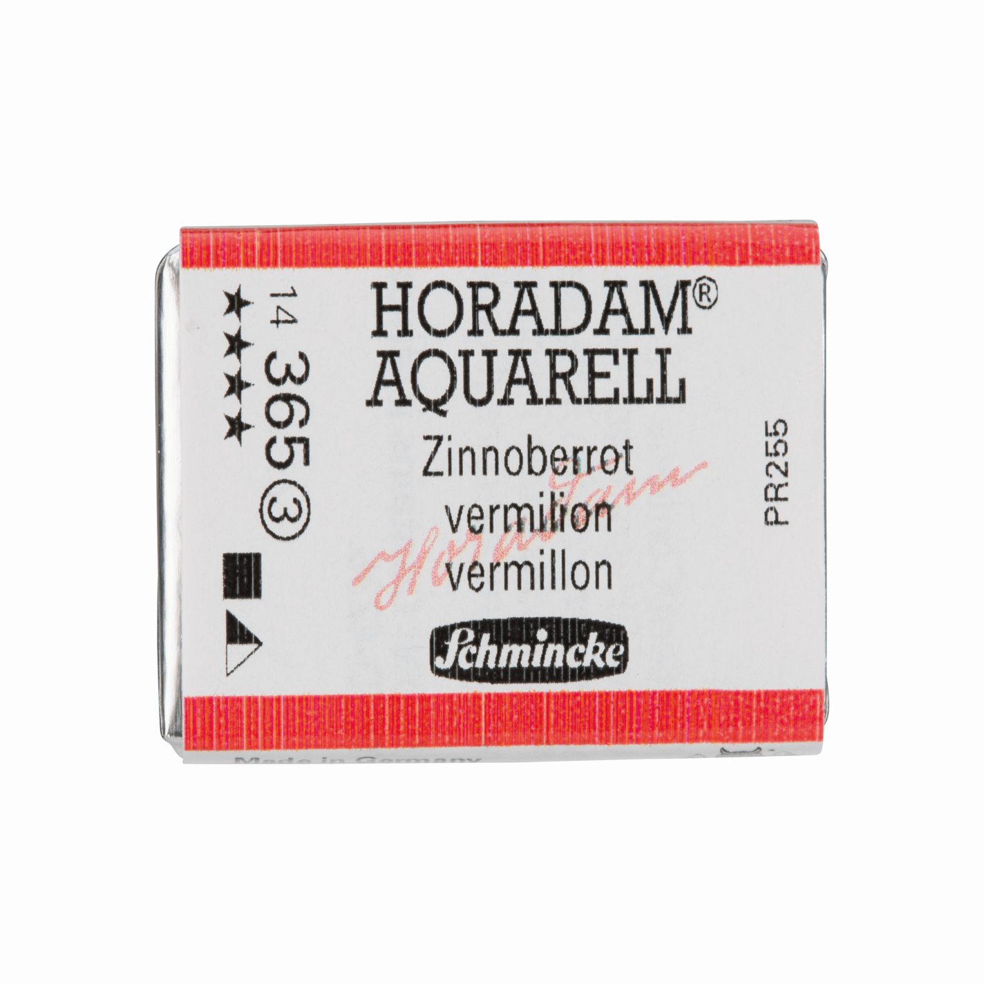 Schmincke Horadam Aquarell pans 1/1 pan Vermilion