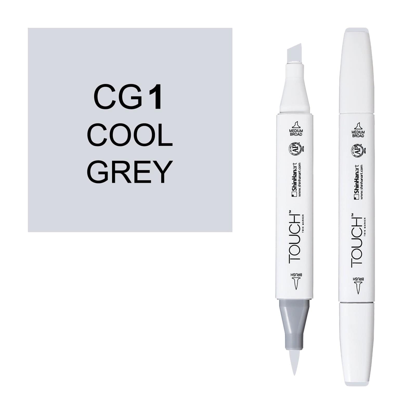 ShinHanart Touch Twin Brush Markers 1 Cool grey