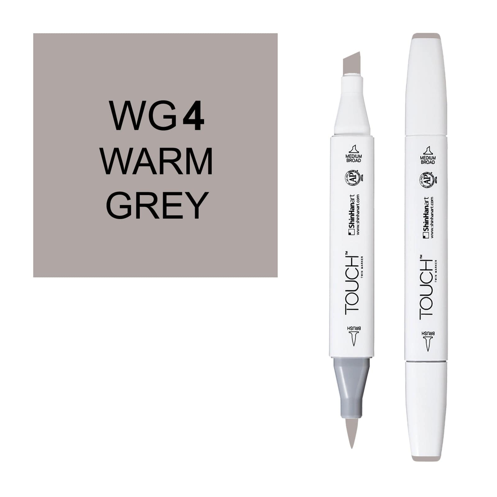 ShinHanart Touch Twin Brush Markers 4 warm grey
