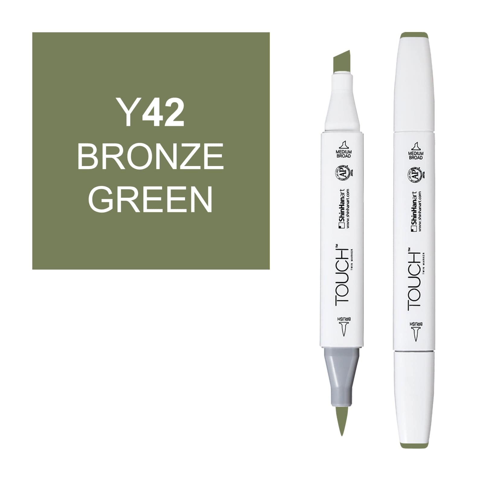 ShinHanart Touch Twin Brush Markers Bronze green