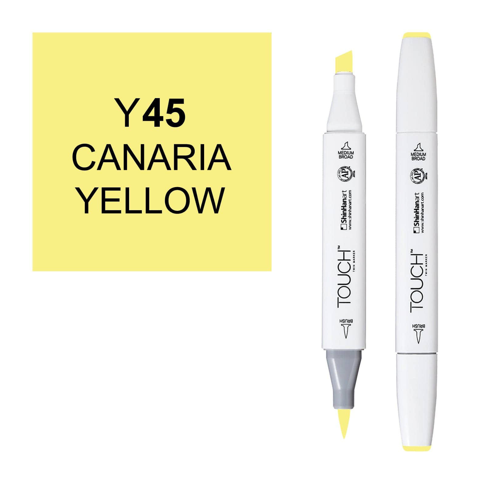 ShinHanart Touch Twin Brush Markers Canaria yellow