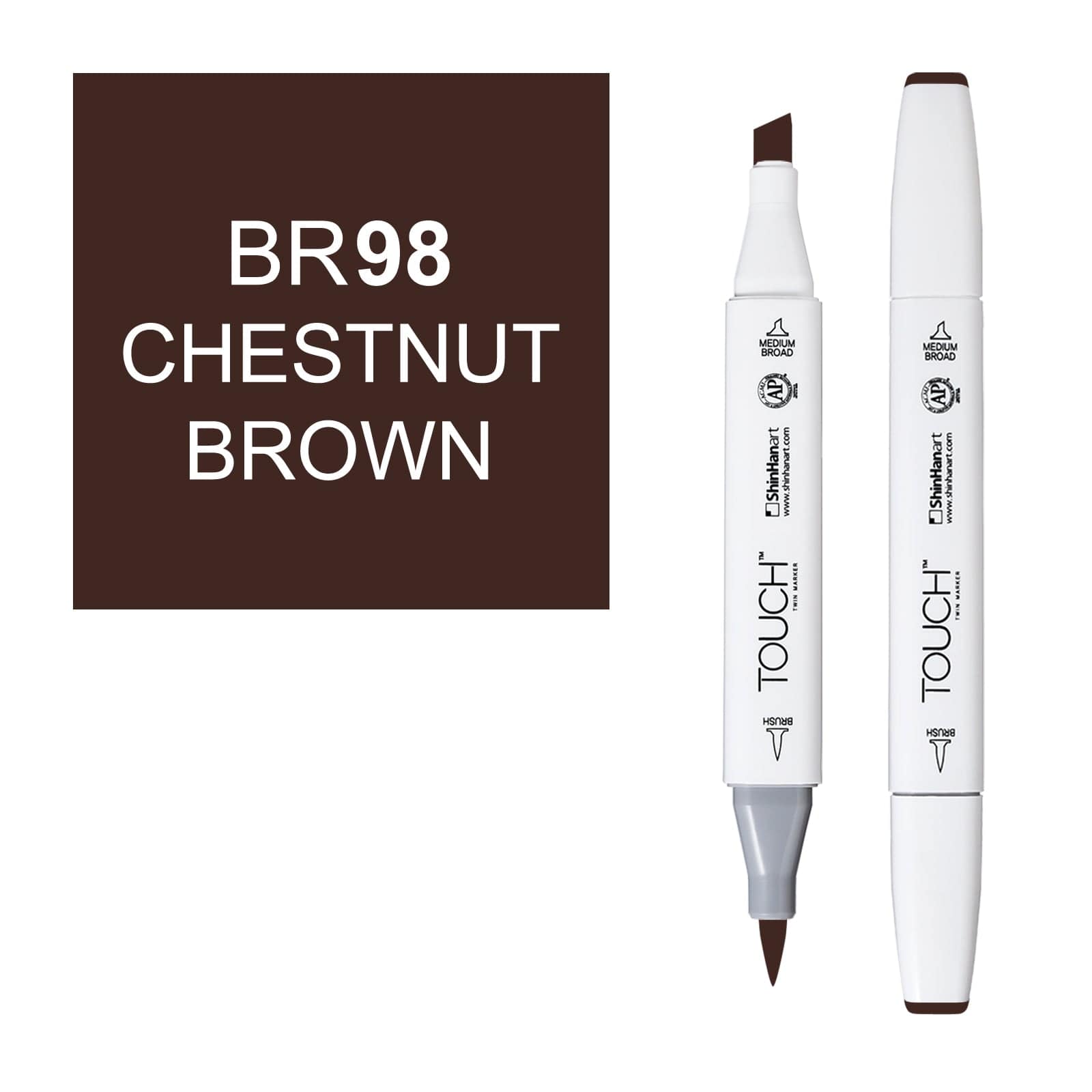 ShinHanart Touch Twin Brush Markers Chestnut brown