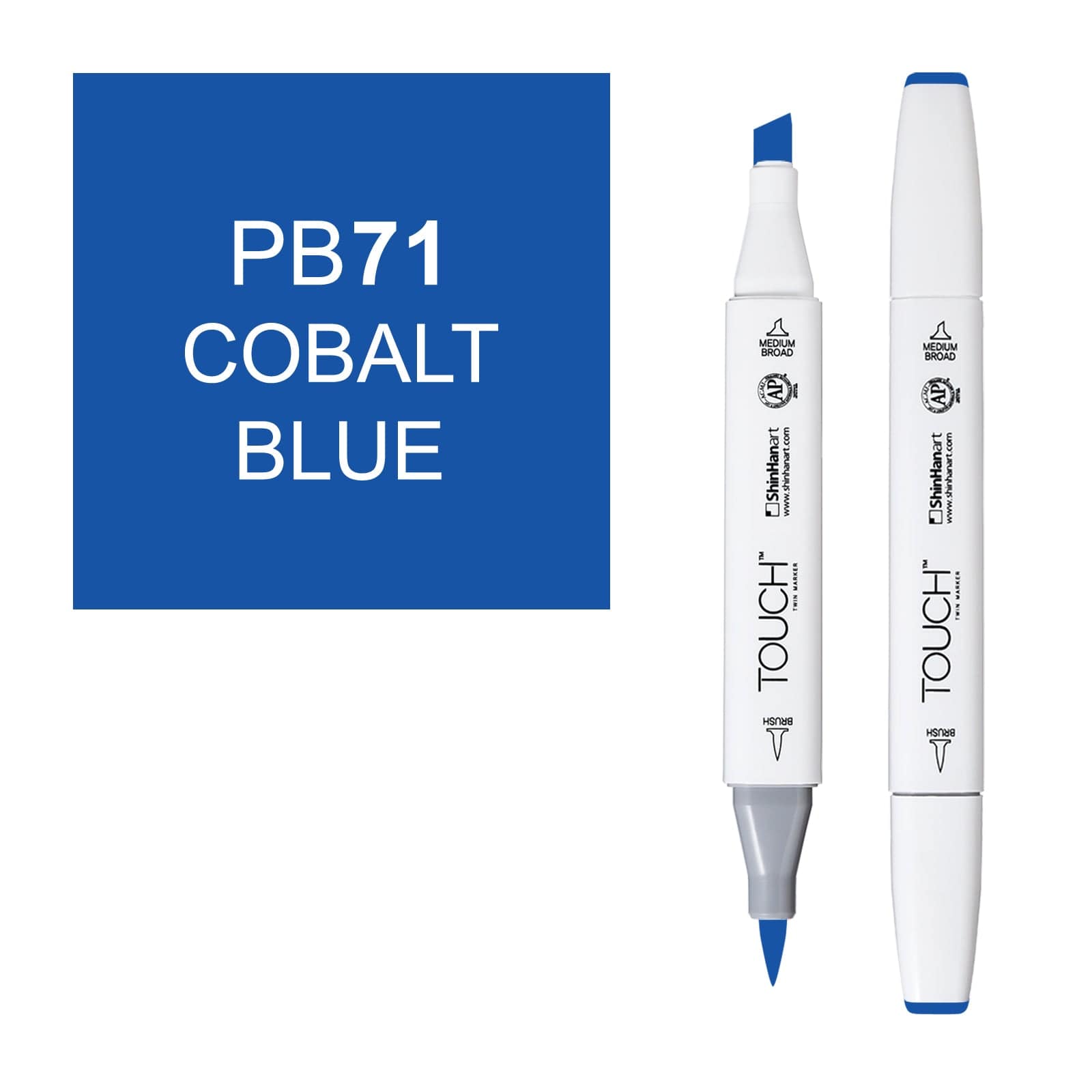 ShinHanart Touch Twin Brush Markers Cobalt blue