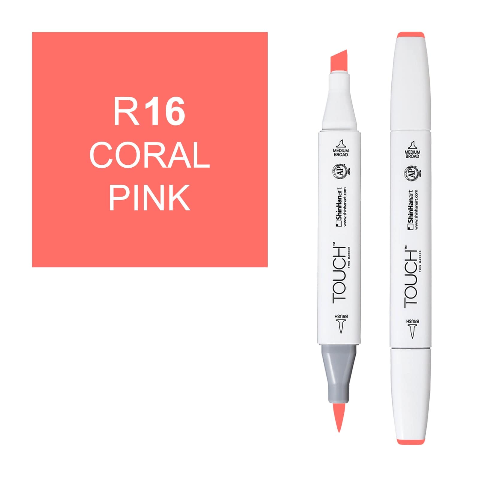 ShinHanart Touch Twin Brush Markers Coral pink