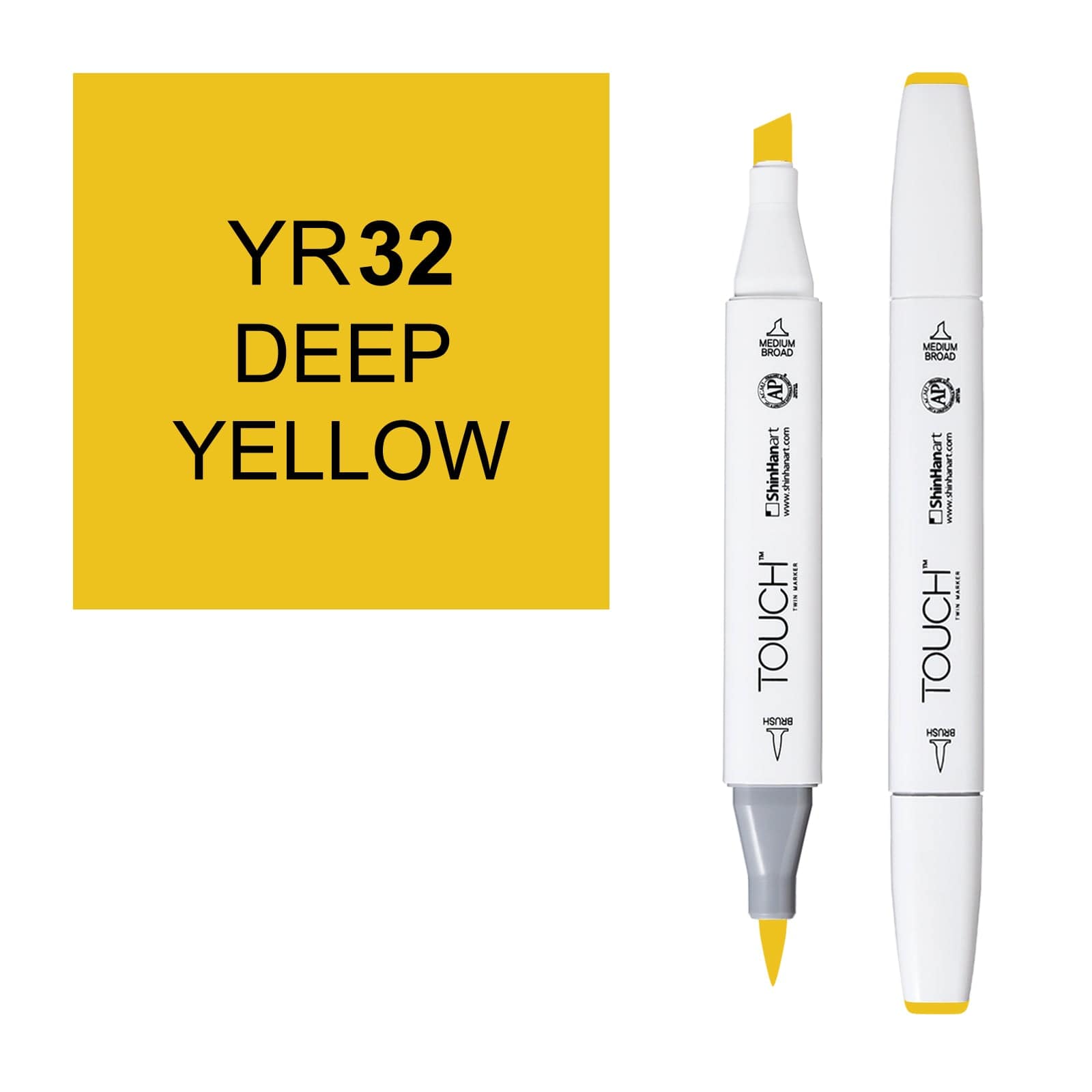 ShinHanart Touch Twin Brush Markers Deep yellow