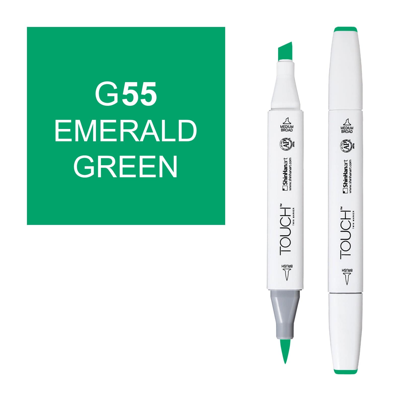 ShinHanart Touch Twin Brush Markers Emerald green