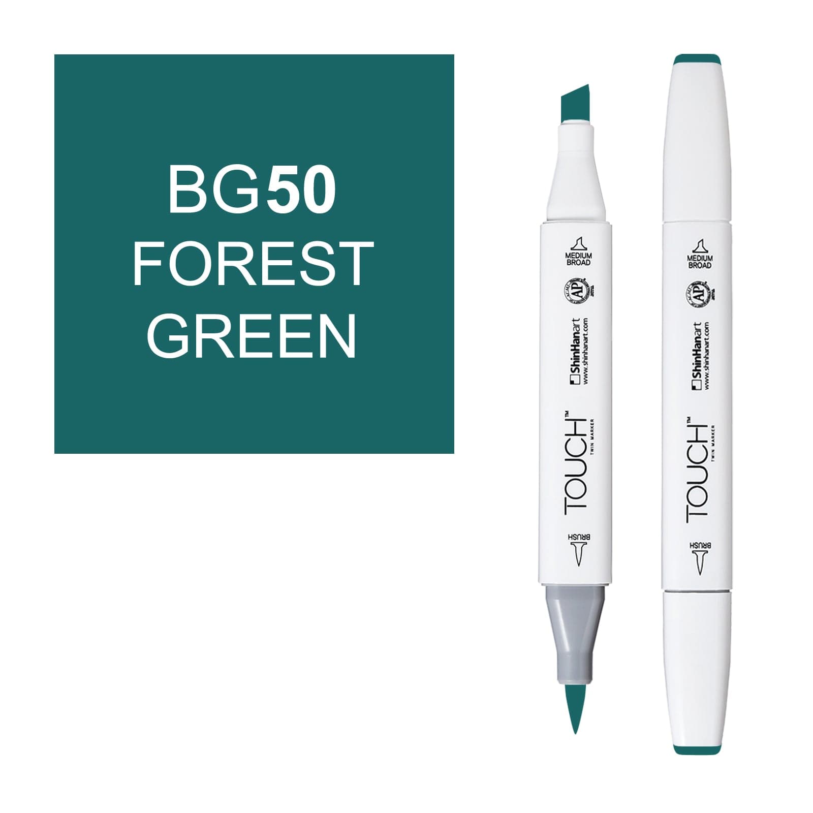 ShinHanart Touch Twin Brush Markers Forest green