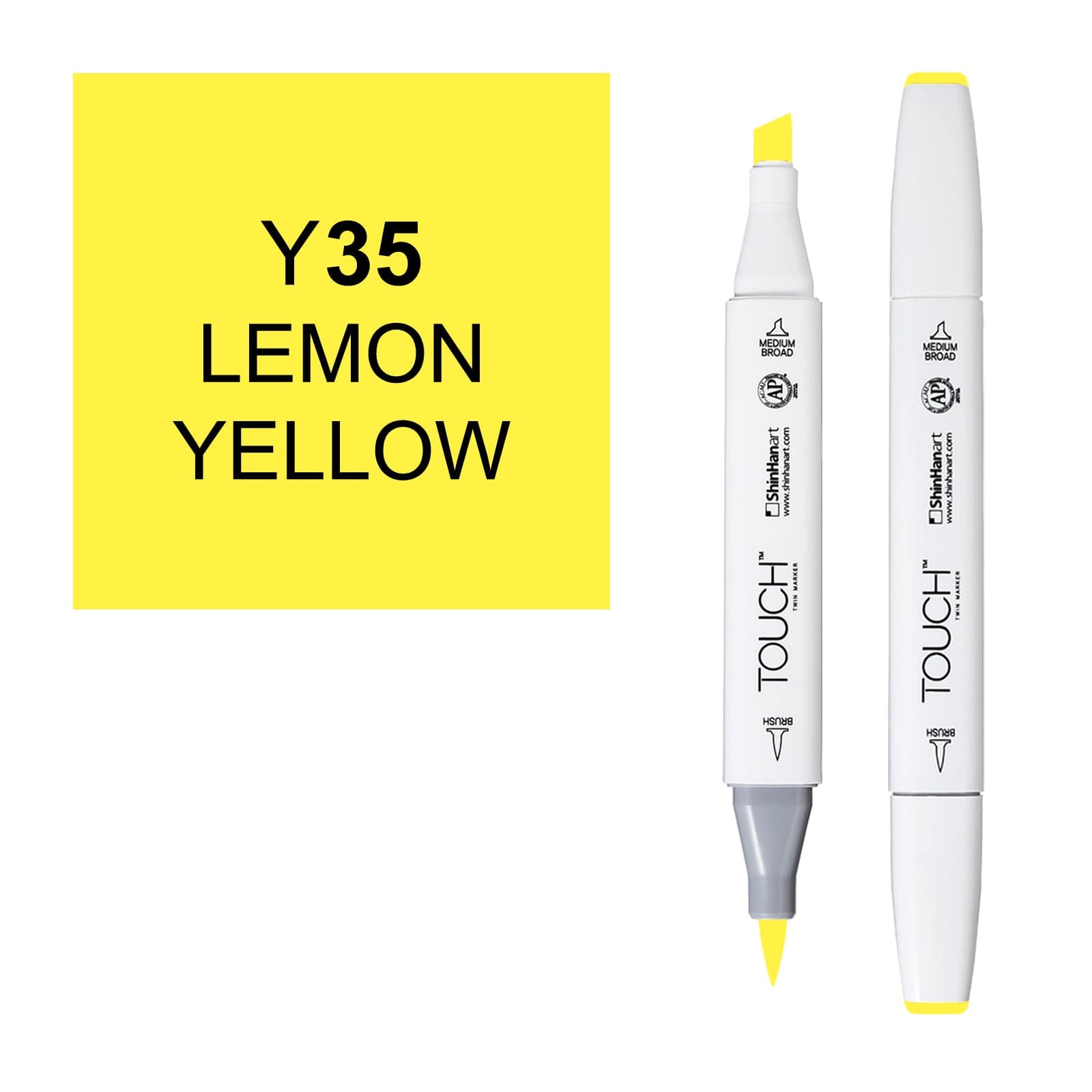 ShinHanart Touch Twin Brush Markers lemon yellow