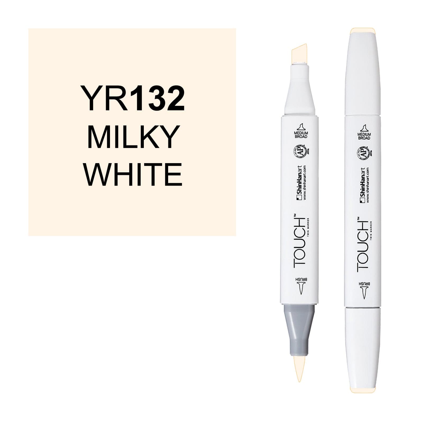 ShinHanart Touch Twin Brush Markers Milky white