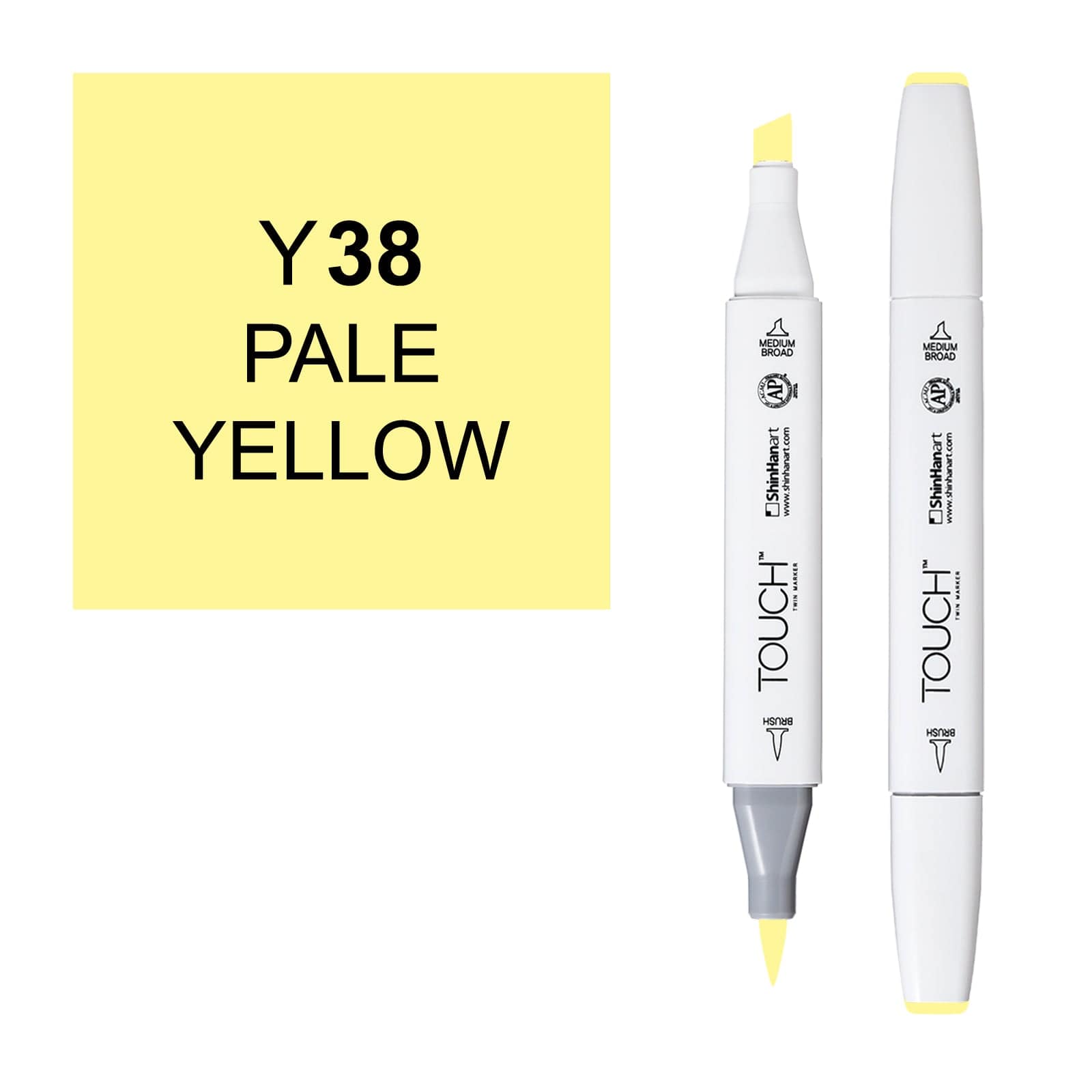 ShinHanart Touch Twin Brush Markers Pale yellow