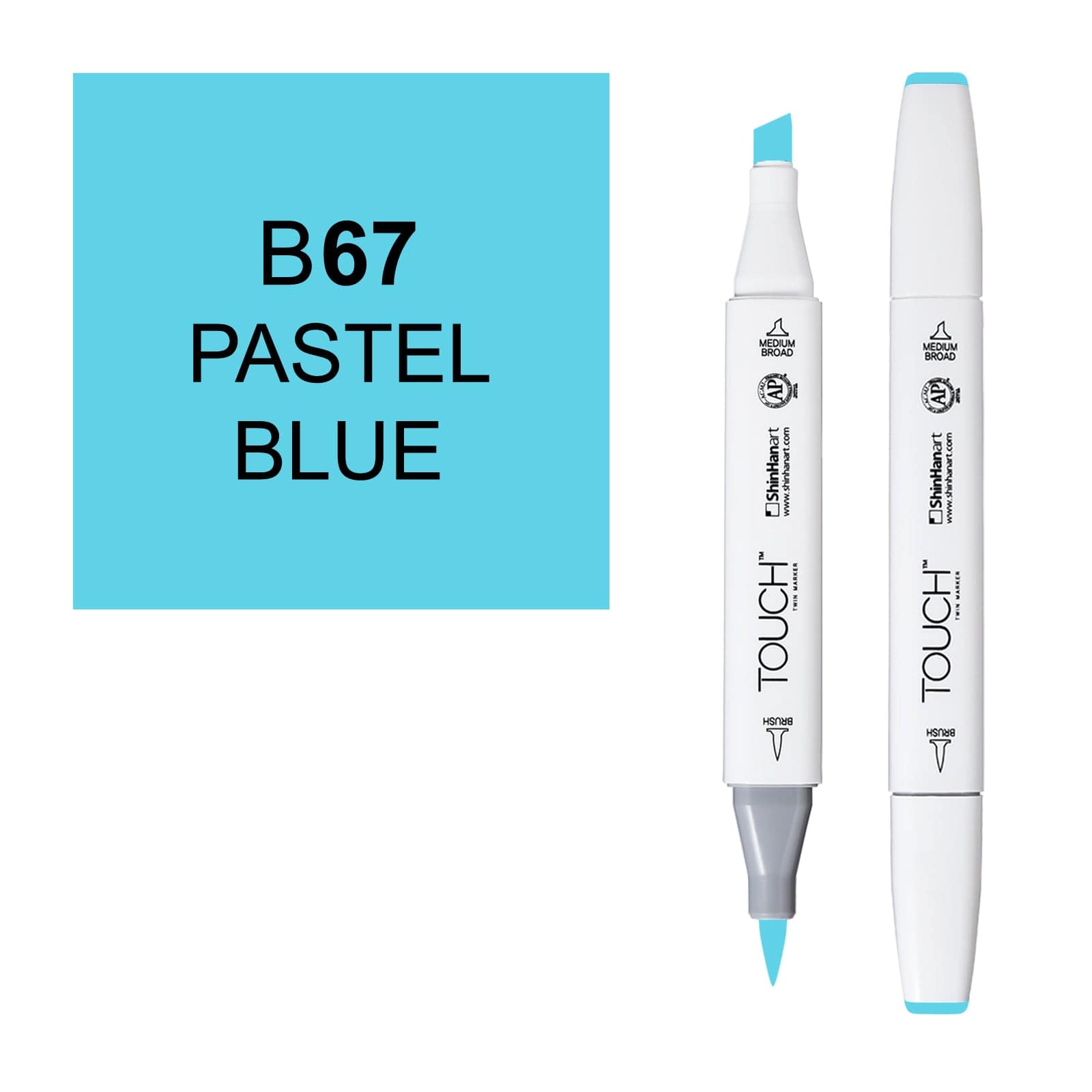 ShinHanart Touch Twin Brush Markers Pastel blue